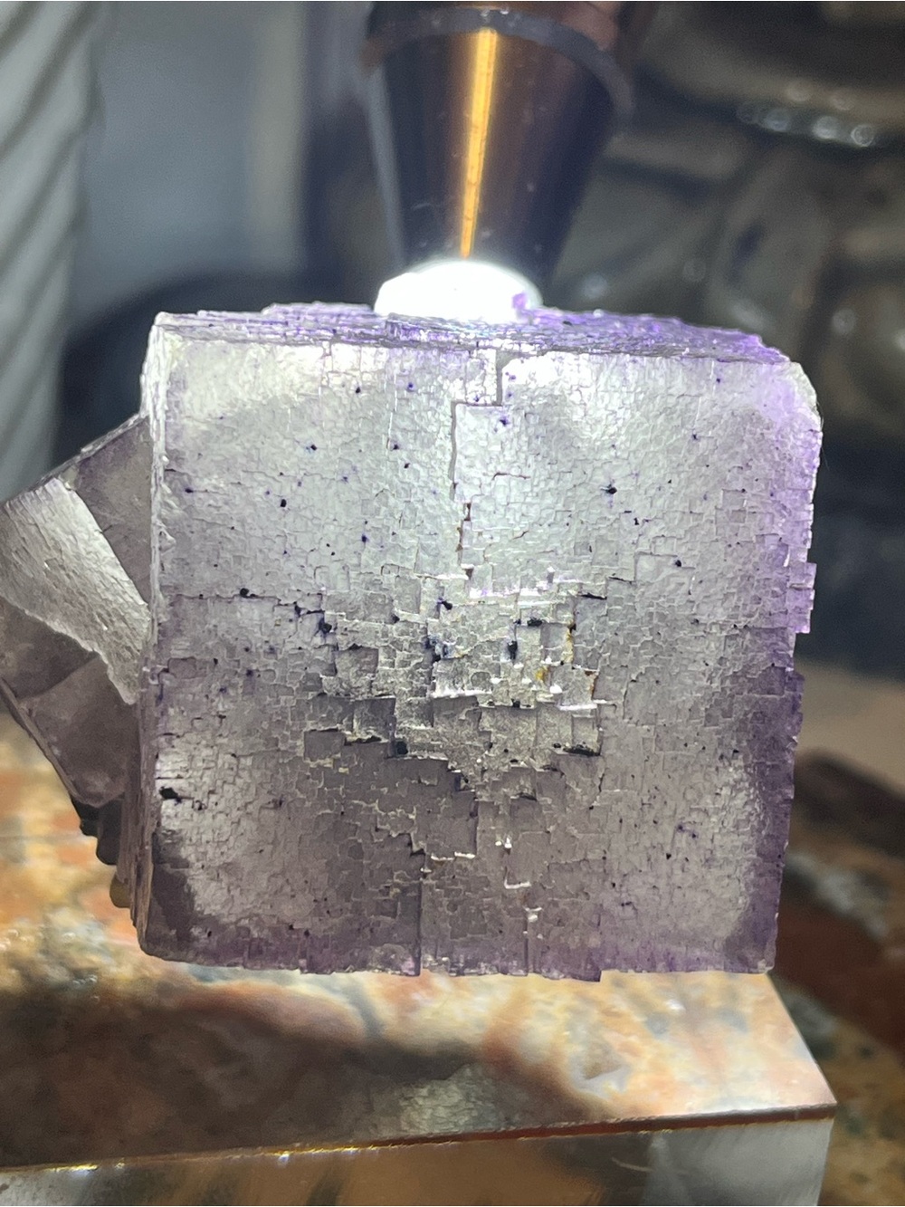 Elmwood Fluorite Cube with Sphalerite
